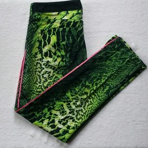 Elie Tahari Green Snakeskin Jeans